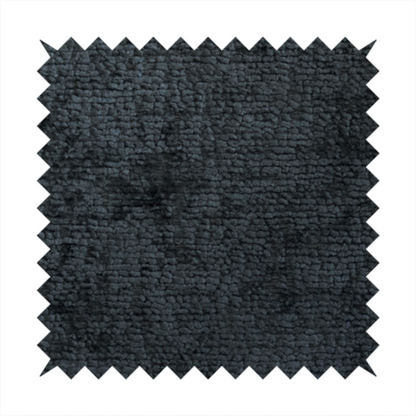 Delhi Soft Chenille Plain Textured In Black Upholstery Fabric CTR-2308
