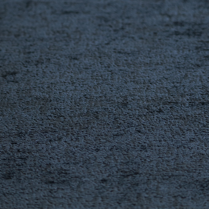 Delhi Soft Chenille Plain Textured In Black Upholstery Fabric CTR-2308