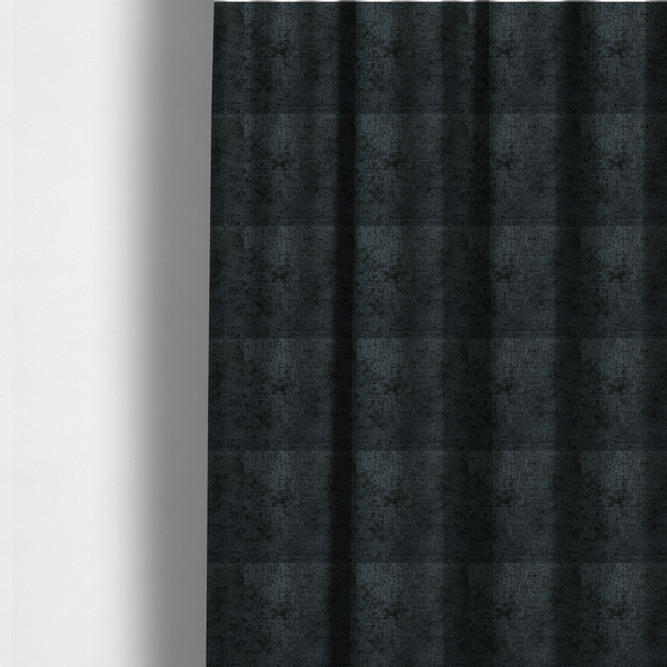 Delhi Soft Chenille Plain Textured In Black Upholstery Fabric CTR-2308 - Made To Measure Curtains