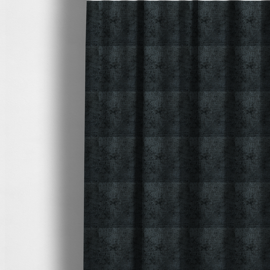 Delhi Soft Chenille Plain Textured In Black Upholstery Fabric CTR-2308 - Made To Measure Curtains