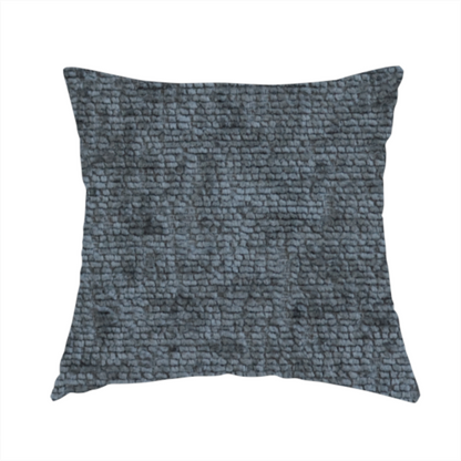 Delhi Soft Chenille Plain Textured In Dark Grey Upholstery Fabric CTR-2309 - Handmade Cushions