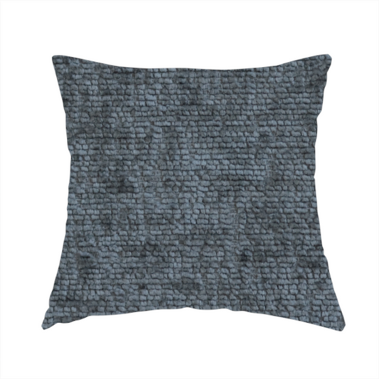 Delhi Soft Chenille Plain Textured In Dark Grey Upholstery Fabric CTR-2309 - Handmade Cushions