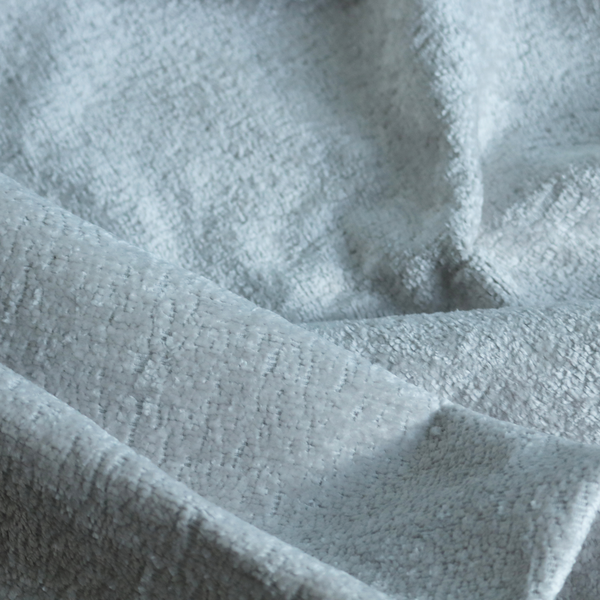 Delhi Soft Chenille Plain Textured In Off White Upholstery Fabric CTR-2311