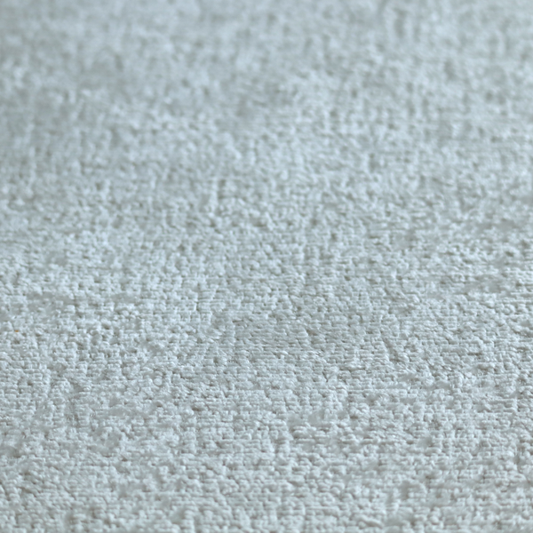 Delhi Soft Chenille Plain Textured In White Upholstery Fabric CTR-2312