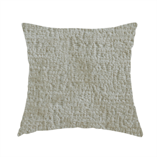 Delhi Soft Chenille Plain Textured In Cream Upholstery Fabric CTR-2313 - Handmade Cushions