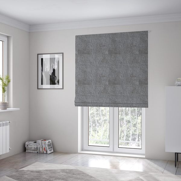 Delhi Soft Chenille Plain Textured In Mocha Upholstery Fabric CTR-2314 - Roman Blinds