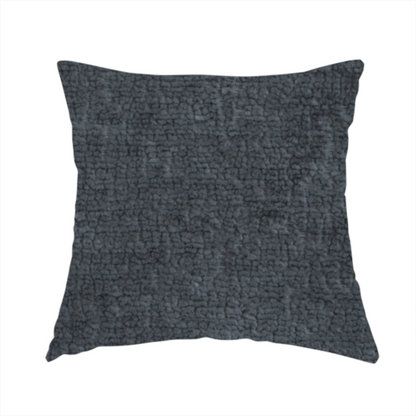 Delhi Soft Chenille Plain Textured In Charcoal Grey Upholstery Fabric CTR-2315 - Handmade Cushions