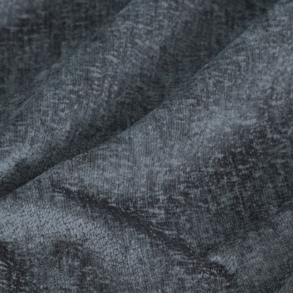 Delhi Soft Chenille Plain Textured In Charcoal Grey Upholstery Fabric CTR-2315 - Roman Blinds