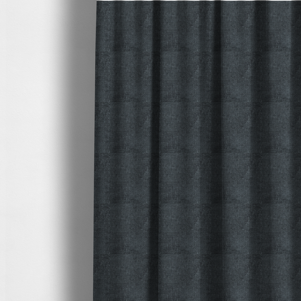 Delhi Soft Chenille Plain Textured In Charcoal Grey Upholstery Fabric CTR-2315 - Made To Measure Curtains