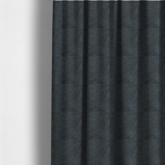 Delhi Soft Chenille Plain Textured In Charcoal Grey Upholstery Fabric CTR-2315 - Made To Measure Curtains