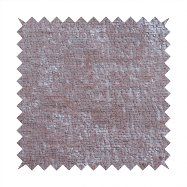 Delhi Soft Chenille Plain Textured In Pink Upholstery Fabric CTR-2316