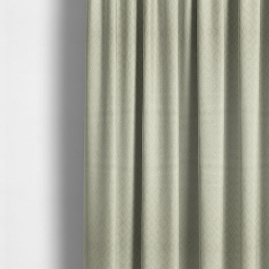 Camden Velvet Geometric Inspired Beige Upholstery Fabric CTR-2316 - Made To Measure Curtains