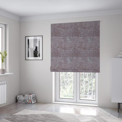 Delhi Soft Chenille Plain Textured In Pink Upholstery Fabric CTR-2316 - Roman Blinds