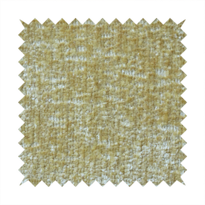 Delhi Soft Chenille Plain Textured In Yellow Upholstery Fabric CTR-2317