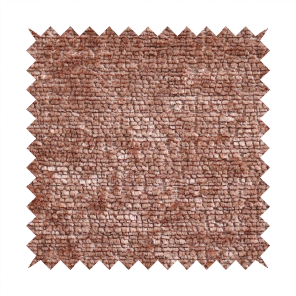 Delhi Soft Chenille Plain Textured In Orange Upholstery Fabric CTR-2318