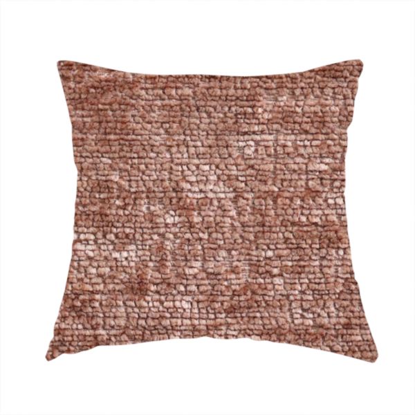 Delhi Soft Chenille Plain Textured In Orange Upholstery Fabric CTR-2318 - Handmade Cushions