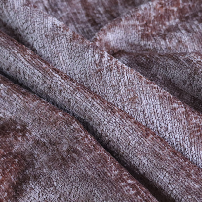 Delhi Soft Chenille Plain Textured In Orange Upholstery Fabric CTR-2318