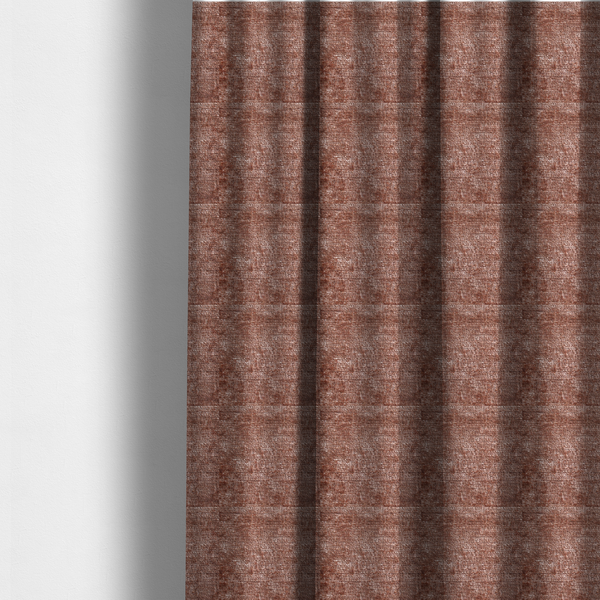 Delhi Soft Chenille Plain Textured In Orange Upholstery Fabric CTR-2318 - Made To Measure Curtains