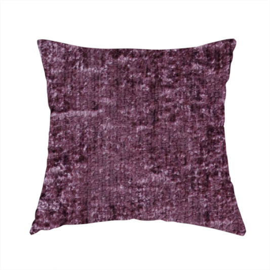 Delhi Soft Chenille Plain Textured In Red Upholstery Fabric CTR-2319 - Handmade Cushions