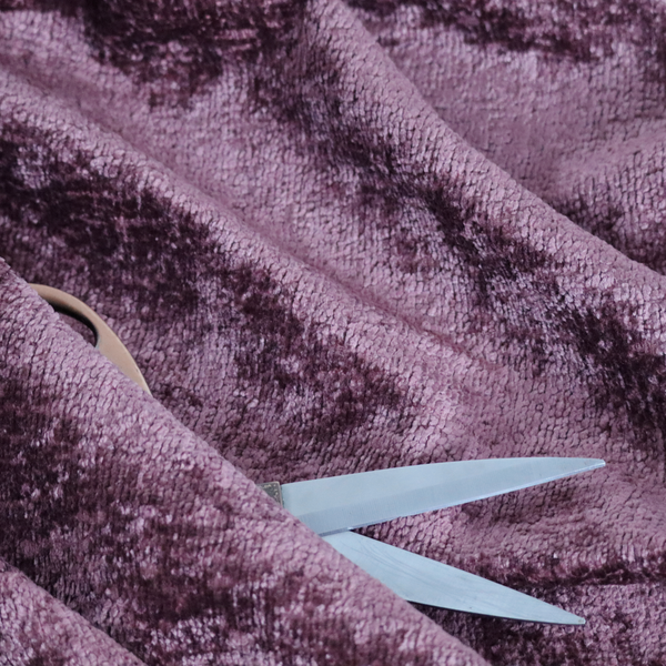 Delhi Soft Chenille Plain Textured In Red Upholstery Fabric CTR-2319