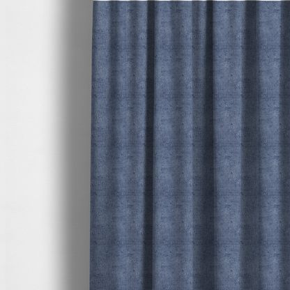 Delhi Soft Chenille Plain Textured In Blue Upholstery Fabric CTR-2321 - Made To Measure Curtains