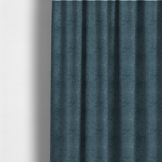 Delhi Soft Chenille Plain Textured In Teal Upholstery Fabric CTR-2322 - Made To Measure Curtains
