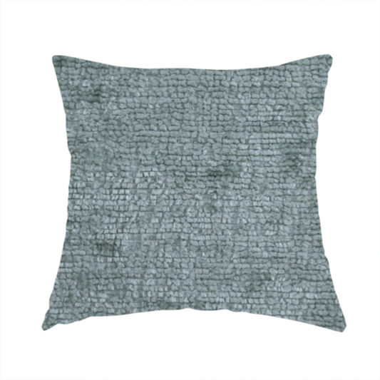 Delhi Soft Chenille Plain Textured In Mint Green Upholstery Fabric CTR-2323 - Handmade Cushions