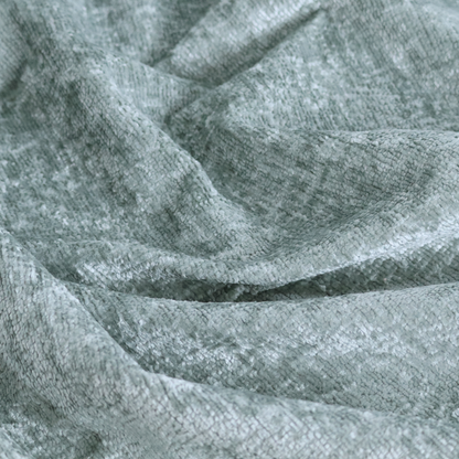 Delhi Soft Chenille Plain Textured In Mint Green Upholstery Fabric CTR-2323