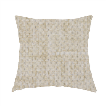 Parson Soft Velour Printed Weave Effect Upholstery Fabric Cream Colour CTR-2325 - Handmade Cushions