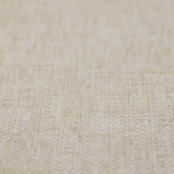 Parson Soft Velour Printed Weave Effect Upholstery Fabric Cream Colour CTR-2325