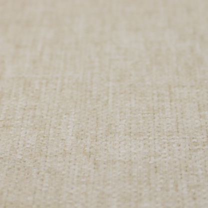 Parson Soft Velour Printed Weave Effect Upholstery Fabric Cream Colour CTR-2325