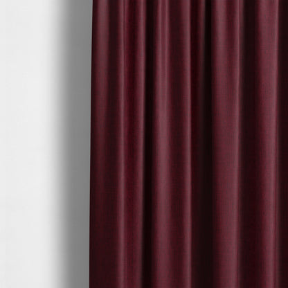 Vienna Semi Plain Chenille Red Upholstery Fabric CTR-2330 - Made To Measure Curtains