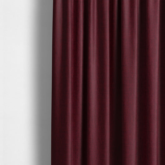 Vienna Semi Plain Chenille Red Upholstery Fabric CTR-2330 - Made To Measure Curtains