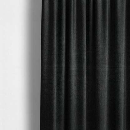 Vienna Semi Plain Chenille Dark Grey Upholstery Fabric CTR-2339 - Made To Measure Curtains