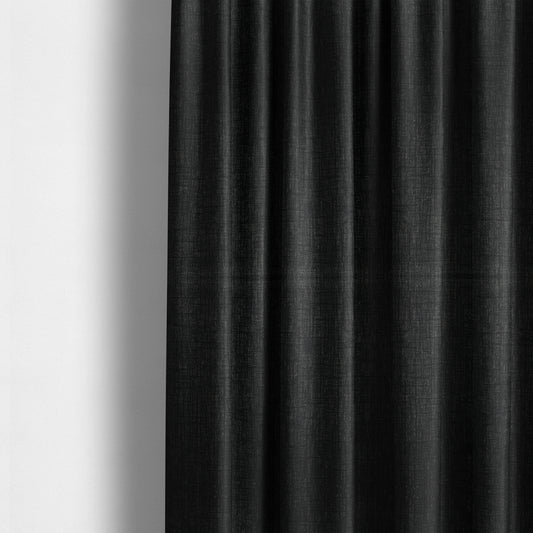 Vienna Semi Plain Chenille Dark Grey Upholstery Fabric CTR-2339 - Made To Measure Curtains