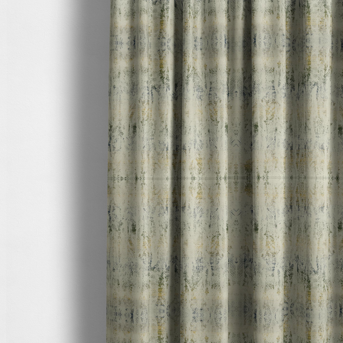 Budapest Herringbone Pattern Green Colour Upholstery Fabric CTR-2346 - Made To Measure Curtains