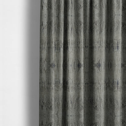 Budapest Herringbone Pattern Grey Colour Upholstery Fabric CTR-2350 - Made To Measure Curtains