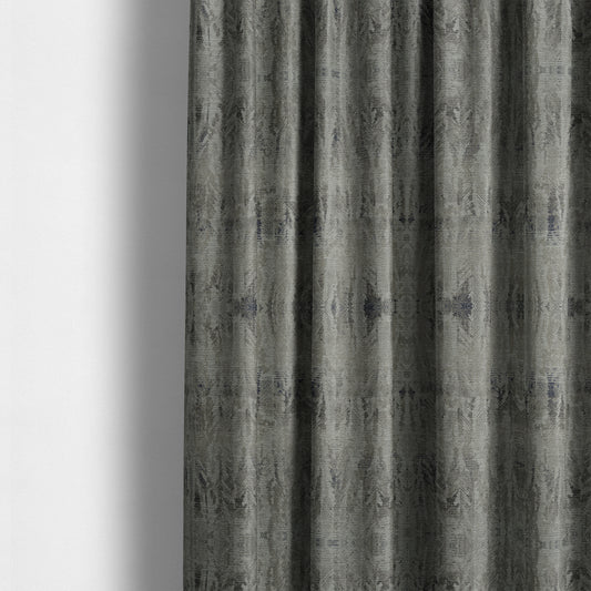 Budapest Herringbone Pattern Grey Colour Upholstery Fabric CTR-2350 - Made To Measure Curtains