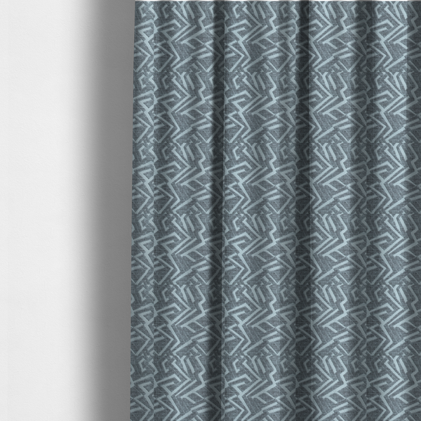 Darjeeling Textured Chenille Pattern In Silver Grey Upholstery Fabric CTR-2351 - Made To Measure Curtains