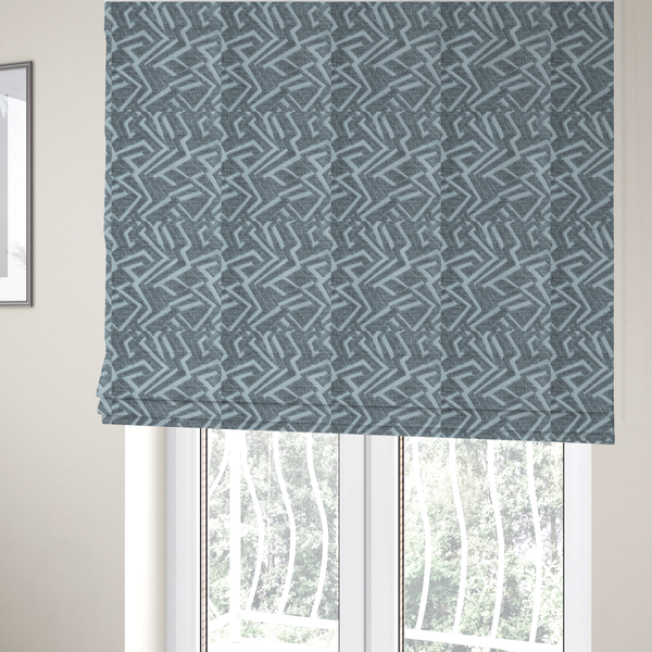 Darjeeling Textured Chenille Pattern In Silver Grey Upholstery Fabric CTR-2351 - Roman Blinds