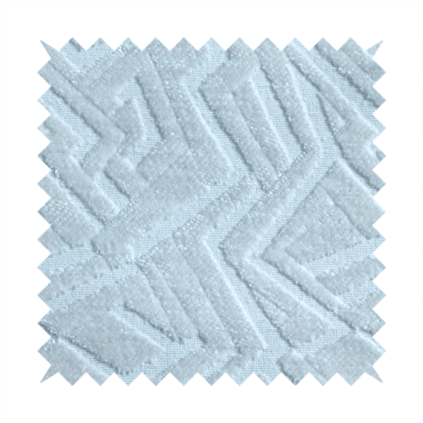 Darjeeling Textured Chenille Pattern In White Upholstery Fabric CTR-2353