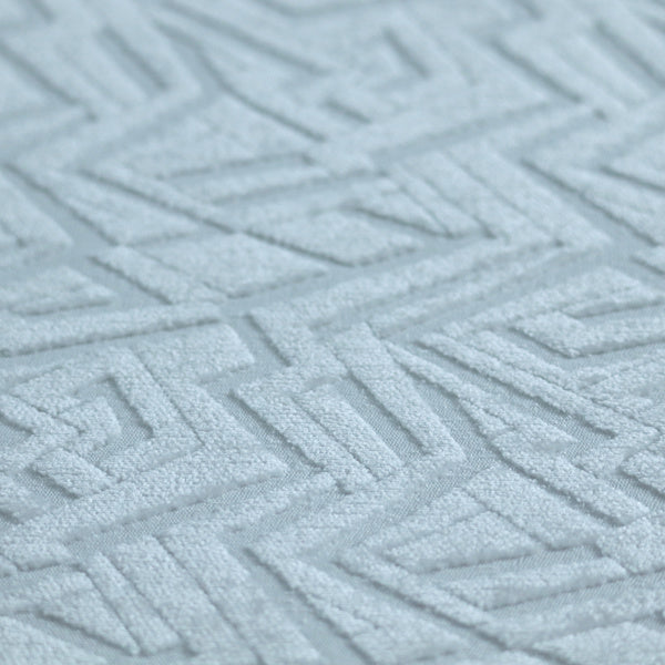 Darjeeling Textured Chenille Pattern In White Upholstery Fabric CTR-2353