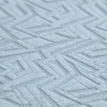 Darjeeling Textured Chenille Pattern In White Upholstery Fabric CTR-2353