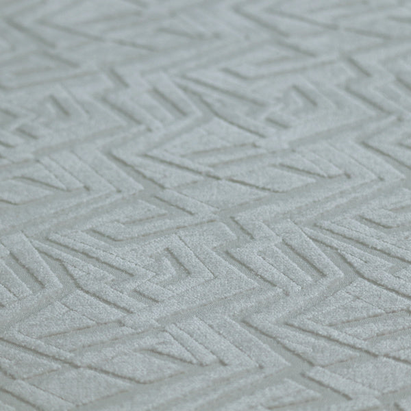 Darjeeling Textured Chenille Pattern In Cream Upholstery Fabric CTR-2354