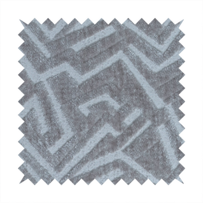 Darjeeling Textured Chenille Pattern In Grey Upholstery Fabric CTR-2355