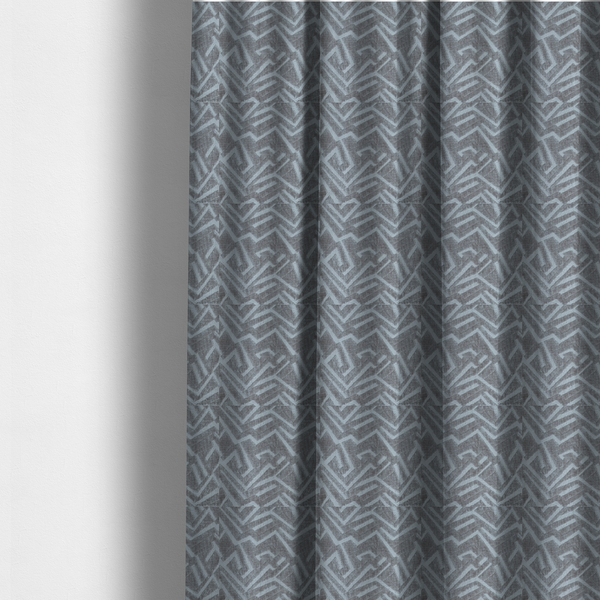 Darjeeling Textured Chenille Pattern In Grey Upholstery Fabric CTR-2355 - Made To Measure Curtains