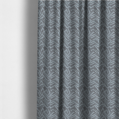 Darjeeling Textured Chenille Pattern In Grey Upholstery Fabric CTR-2355 - Made To Measure Curtains