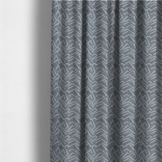 Darjeeling Textured Chenille Pattern In Grey Upholstery Fabric CTR-2355 - Made To Measure Curtains