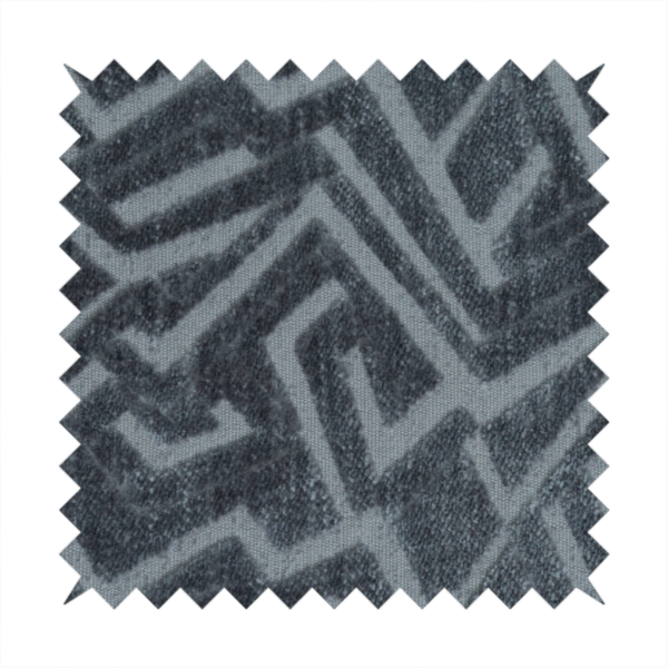 Darjeeling Textured Chenille Pattern In Dark Grey Upholstery Fabric CTR-2356