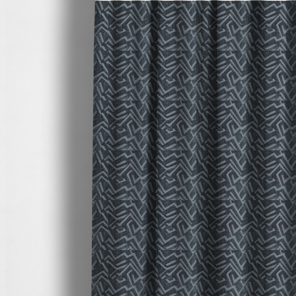 Darjeeling Textured Chenille Pattern In Dark Grey Upholstery Fabric CTR-2356 - Made To Measure Curtains
